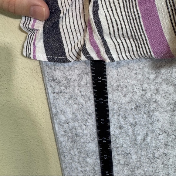 Catherine’s Women's Striped Purple and Black Top NWT - Picture 7 of 9